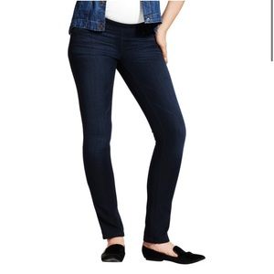 Dark Wash DL 1961 "Nicky" Maternity Mid Rise Cigarette Jeans (Size 29)